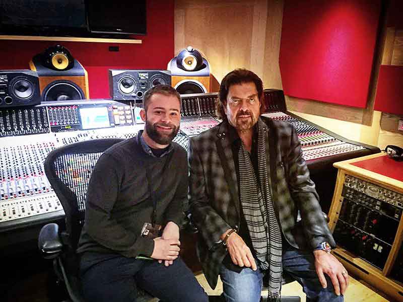 Alan Parsons, legendary music producer and engineer, in recording studio
