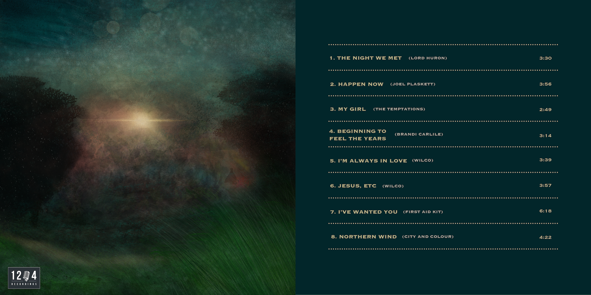 Collection of original album covers showcasing diverse musical projects