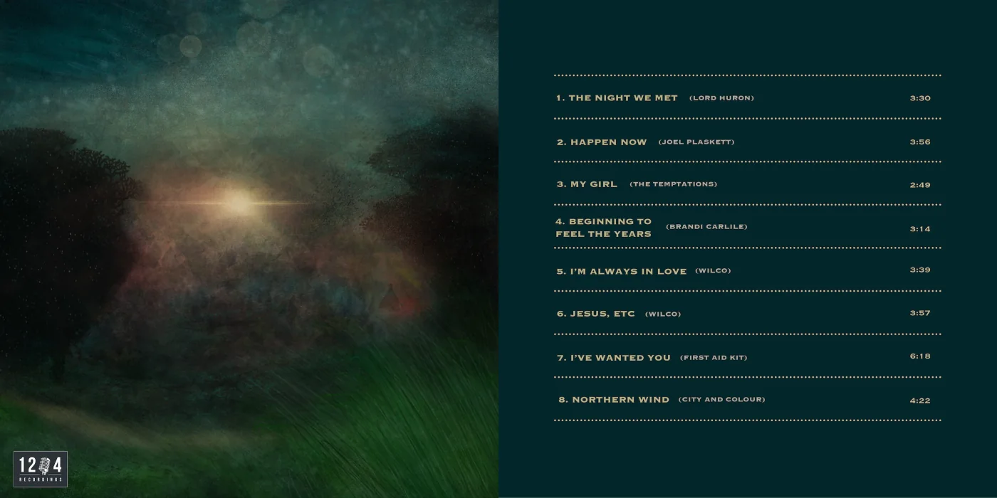 Collection of original album covers showcasing diverse musical projects