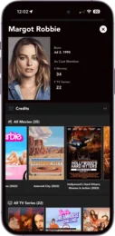 Margot Robbie profile with her birth date, movie and TV counts, and credits
